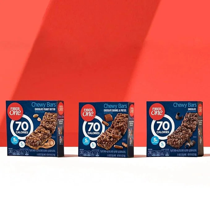 Fiber One 70 Calorie Chocolate Bars, 5 Bars (Pack of 6) - Product Image