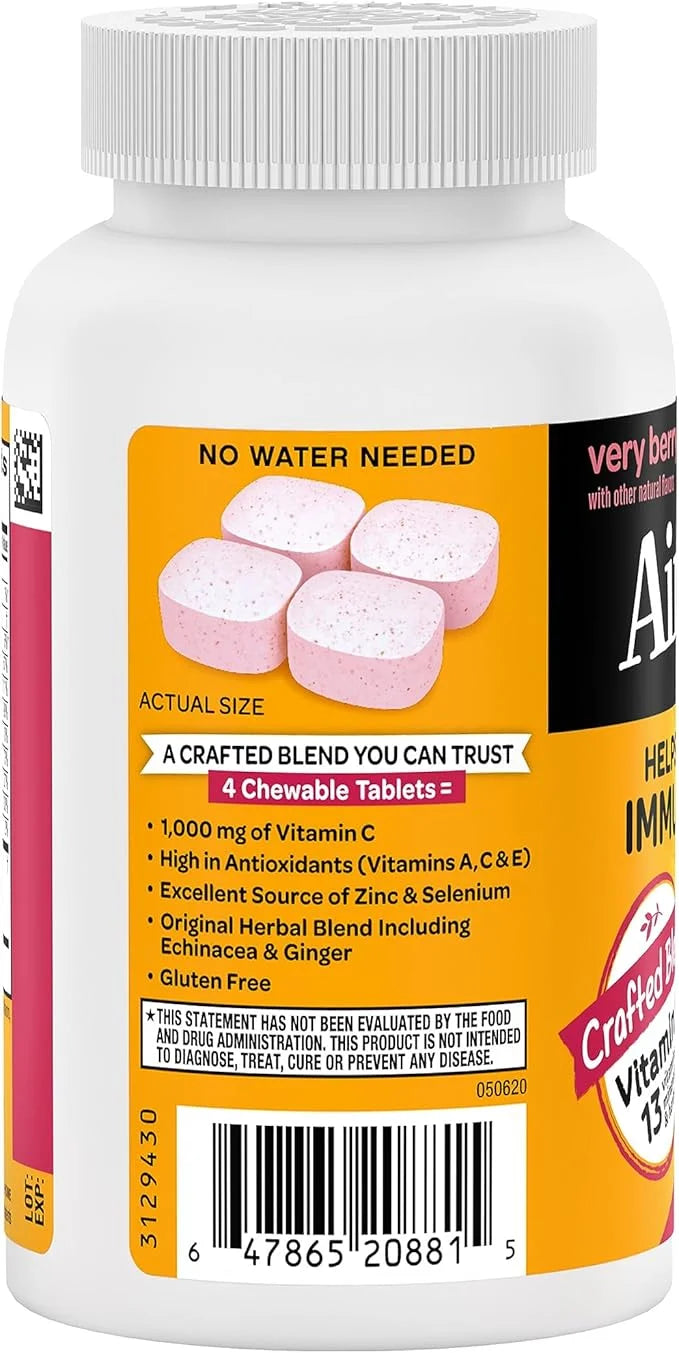 Airborne 1000mg Vitamin C with Zinc, 116 Chewable