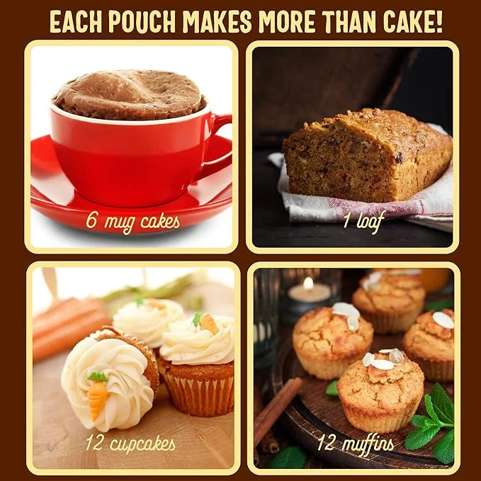 Sweet Logic Keto Baking Mix - Carrot Cake - Gluten-Free - Dairy Free - Diabetic-Friendly - High Protein - Allulose - Stevi...