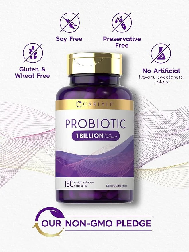 Carlyle Probiotic for Women & Men's 1 Billion 180 Quick 1 Lactobacillus