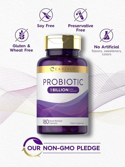 Carlyle Probiotic for Women & Men's 1 Billion 180 Quick 1 Lactobacillus
