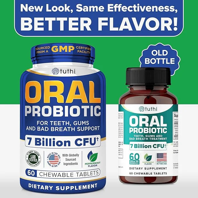 Oral Probiotics for Mouth Bad Breath Treatment for Adults - Dental Probiotics for Teeth and Gums - Oral Health Probiotics ...