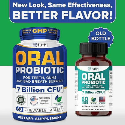 Oral Probiotics for Mouth Bad Breath Treatment for Adults - Dental Probiotics for Teeth and Gums - Oral Health Probiotics ...