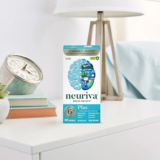 NEURIVA Plus Brain Supplement for Memory and Focus Clinically Tested Nootropics for Concentration for Mental Clarity, Cogn...