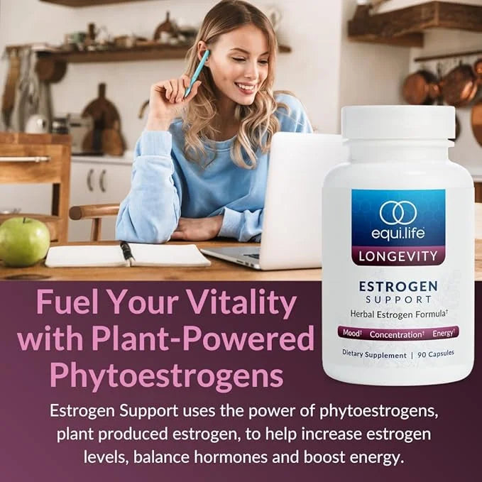Equilife - Estrogen Support, Herbal Hormone Support, Estrogen Supplement for Women, Promote Hormonal Balance for Women, Ri...
