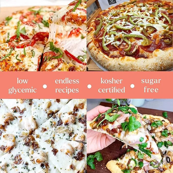 Scotty's Everyday - Keto Pizza Crust Mix - 0g Net carbs, 0g Added Sugar, Gluten-Free, High Fiber - No Nut Flours - 8.4oz, ...