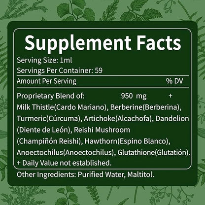 All Natural Supplement –Milk Thistle Artichoke 2oz