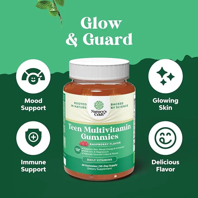 Sugar Free Gummy Vitamins for Teen 12-17 Gummies 12-17 for 12-17 and