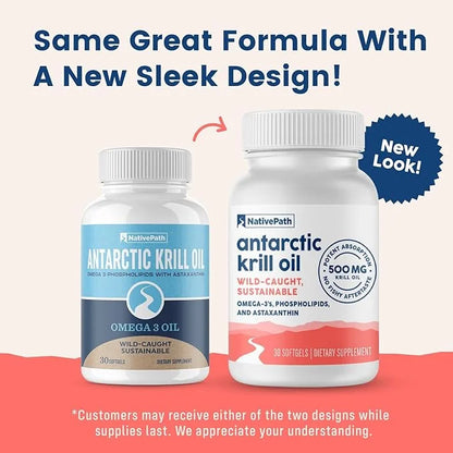 NativePath: Antarctic Krill Oil Omega-3 Fatty 90-Day Supply