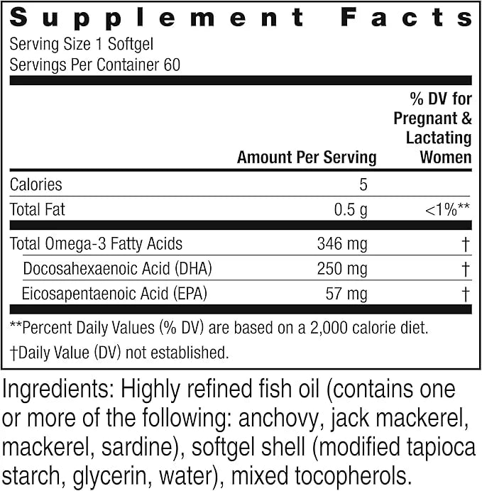 Rainbow Light Prenatal Vitamin, Omega-3 Fatty 60 Softgels