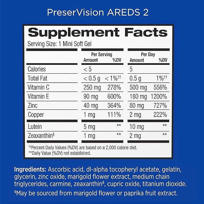 PreserVision AREDS 2 + Multivitamin 2-in-1 100 Count