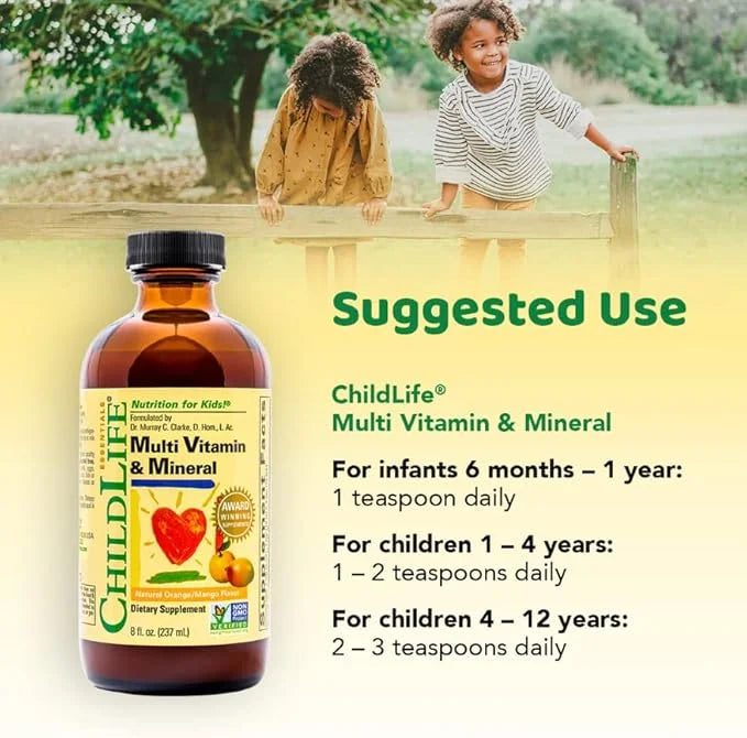 CHILDLIFE ESSENTIALS Multi Vitamin and Mineral 8-Ounce Pack 2