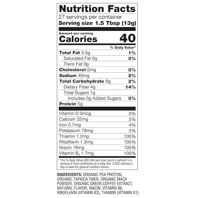 BetterBody Foods Organic Energy Blend, Plant-Based 12.7 Ounces