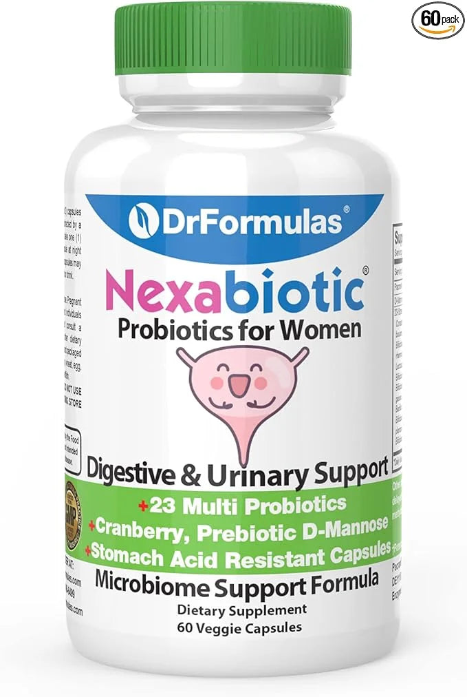 DrFormulas Cranberry Probiotics for Women Vaginal 60 Capsules