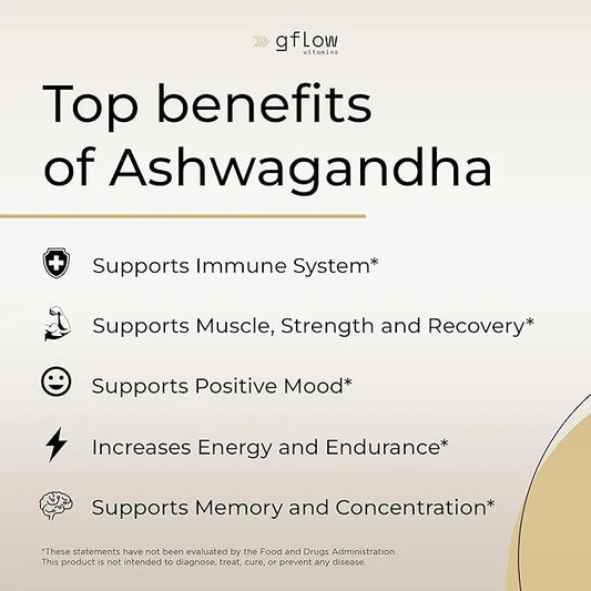 Ashwagandha Supplements - ashwagandha Powder Capsules 6000mg with