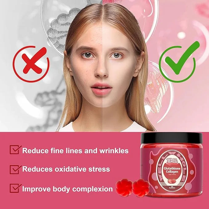 Well&Whole Glutathione Collagen Glow Gummies, Glow 60 Counts