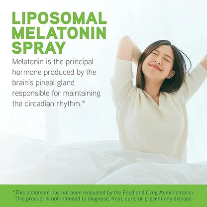 DAVINCI Labs Liposomal Melatonin Spray - Sleep Support Supplement - Bedtime Spray with 3mg Melatonin Per Serving, Fast-Act...