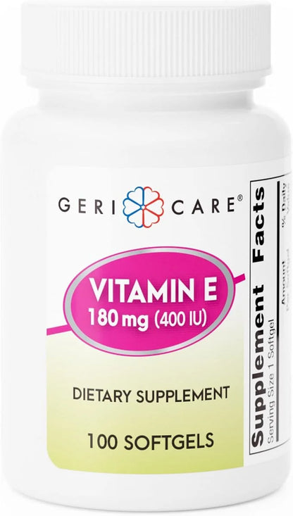 GeriCare Vitamin E Supplement 180 mg (400 IU) 100 Count 1)