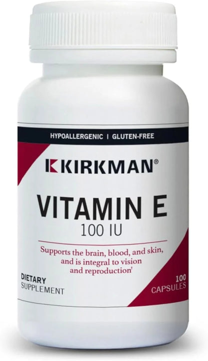Kirkman Vitamin E 100 IU 100 Vegetarian