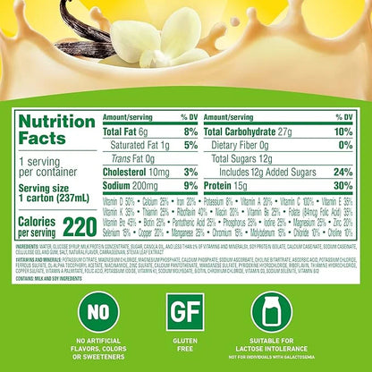 Carnation Breakfast Essentials High Protein Ready-to-Drink, Classic French Vanilla, 8 FL OZ Carton (Pack of 24) - Product ...