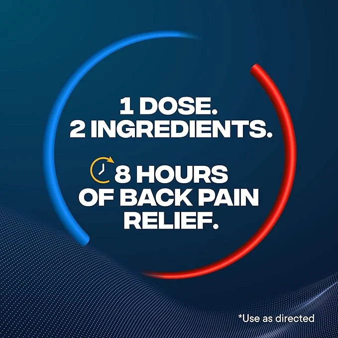 Advil Dual Action Back Pain Caplets 250mg Ibuprofen 500mg Acetaminophen 8 Hours 144 Count