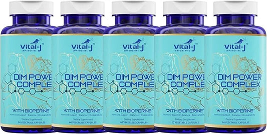 4-in-1 DIM Potent Complex 300mg - Estrogen Balance and Metabolism, Energy & Menopause Support Supplement with Bioperine (x...