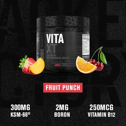 Jacked Factory Vita XT Performance Vitamin Powder KSM-66 Ashwagandha, B6, B12, B12, & 30Sv