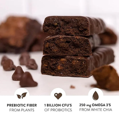 Truth Bar Prebiotic & Probiotic Keto Snack Vegan Bars with Omega-3's - Synbiotic High Fiber Snacks - Low Sugar, Kosher, Gl...