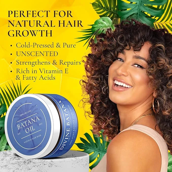 100% COLD-PRESSED (Unscented) Batana Oil - Thicker, Fuller Hair! Fights Thinning & Promotes Growth. A Hair & Scalp 'SUPERF...