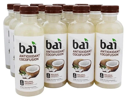 Bai5 Molokai Coconut Natural Antioxidant Infused Beverage, 18 Ounce (9 Bottles) - Product Image