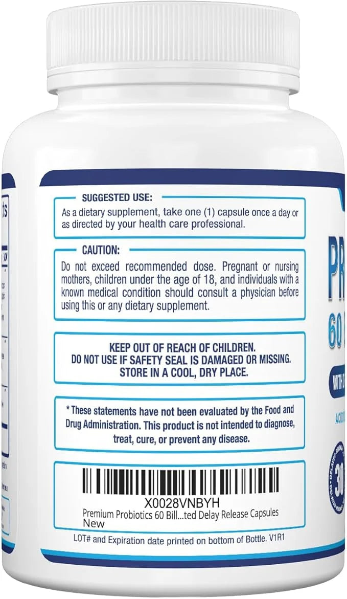 Purely Optimal Premium Probiotics 60 Billion