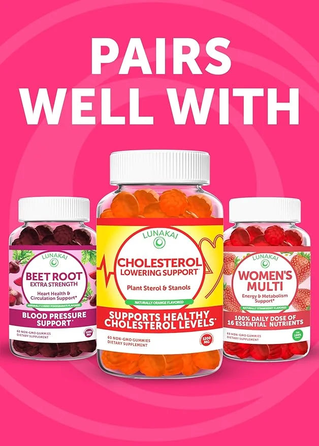 Lunakai Delicious US Made Collagen Gummies 200mg Non-GMO 60ct