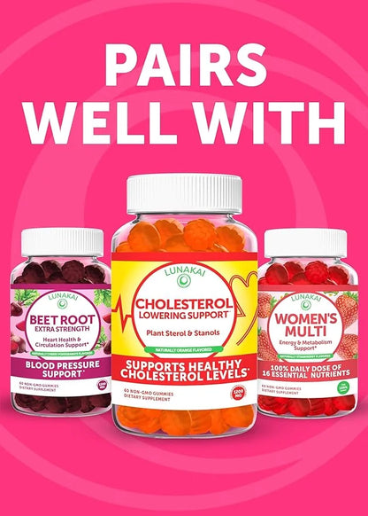 Lunakai Delicious US Made Collagen Gummies 200mg Non-GMO 60ct