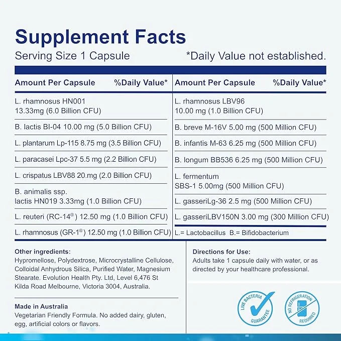 Life-Space 50 Capsules, Support Digestive, Immune, HN001, Gluten