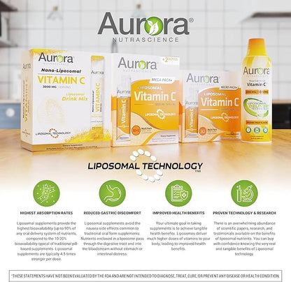 Aurora Nutrascience, Mega-Liposomal Vitamin C, 3,000 16 oz (480 mL)