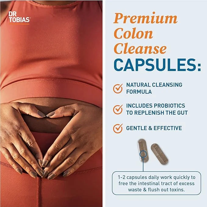 Dr. Tobias Colon 14 Day Cleanse, 2 Bottles 28 Capsules (1-2 Daily)