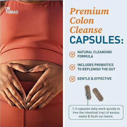 Dr. Tobias Colon 14 Day Cleanse, 2 Bottles 28 Capsules (1-2 Daily)