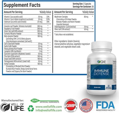 Immune Defense 600mg 60 Veg