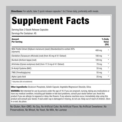 Piping Rock Liver Cleanse Complex 90 Capsules