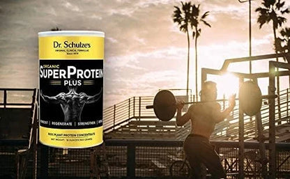 Dr. Schulze's | SuperProtein Plus | 100% Plant Protein Concentrate | Organic Powder Mix | Vitamin B-12 & Spirulina | Dieta...