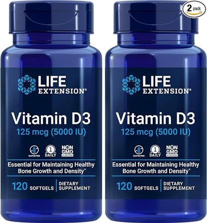 Life Extension Vitamin D3 5000 IU, 120 Softgels 2)