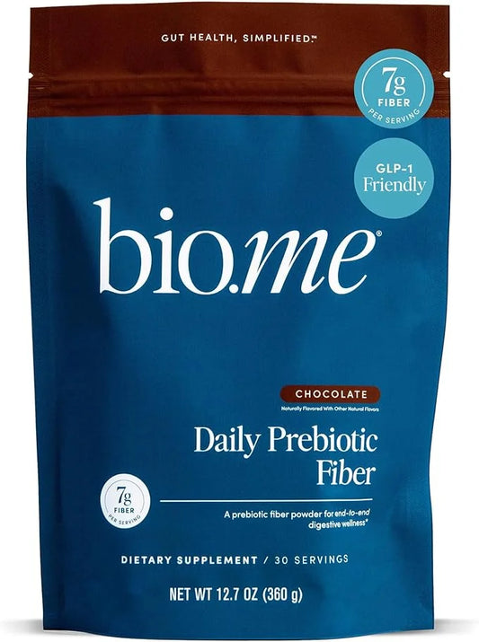 Daily Prebiotic Fiber Chocolate-Fiber Supplement Powder for Digestive Health & Gut Health - Fiber Powder Prebiotics, Non-G...