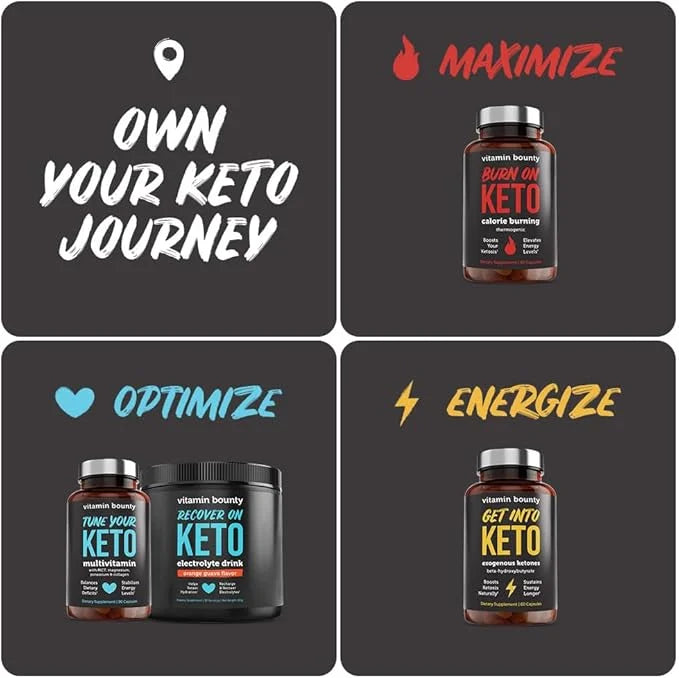 Vitamin Bounty Tune Your Keto Multivitamin – Keto-Specific Nutritional Support with Magnesium, Potassium, and MCT for Ener...