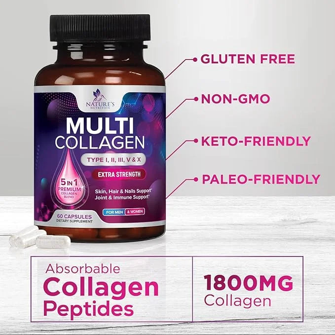 Collagen Peptides for Women & Men, 60 Capsules
