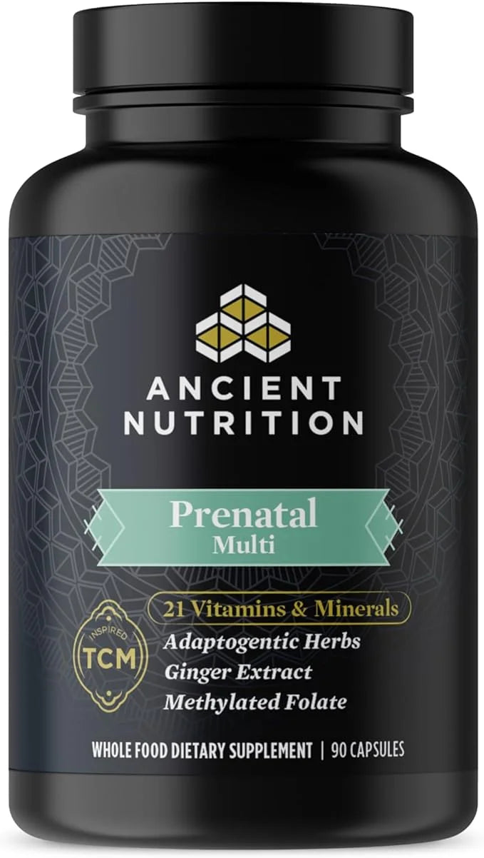 Ancient Nutrition Prenatal Vitamins, Multivitamin B12, Magnesium 90 Ct