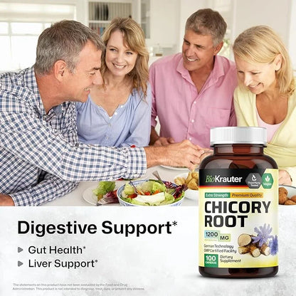 Chicory Fiber Supplement 1200 mg 100 Vegan
