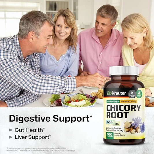 Chicory Fiber Supplement 1200 mg 100 Vegan