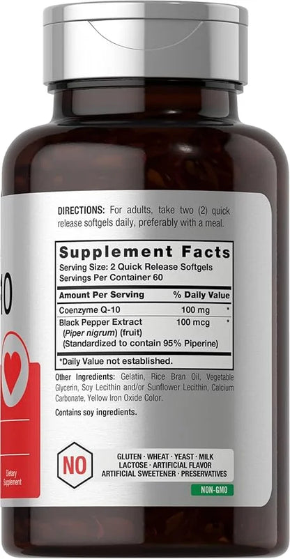 Horbäach CoQ10 100mg Softgels 120 Count