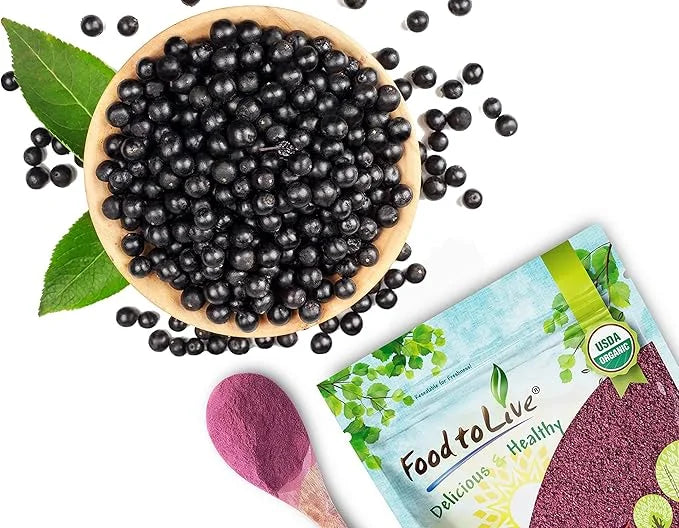 Food to Live Organic Black Elderberry 4 Pounds