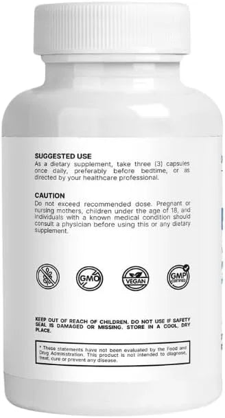 Denticare Bite-Guard for Teeth Grinding & Clenching, TMJ Relief, Calms Jaw with Magnesium - 90 Caps - Product Image